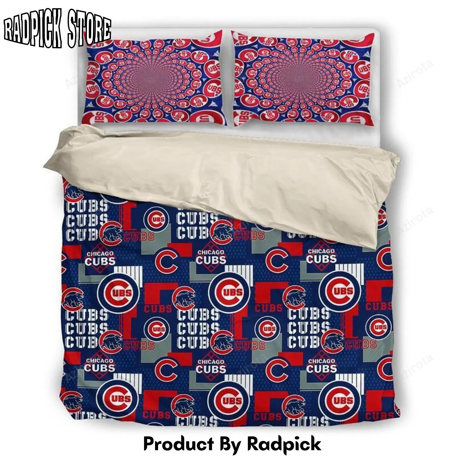 Radpick v6 chicago cubs styles3 bedding set rp327552
